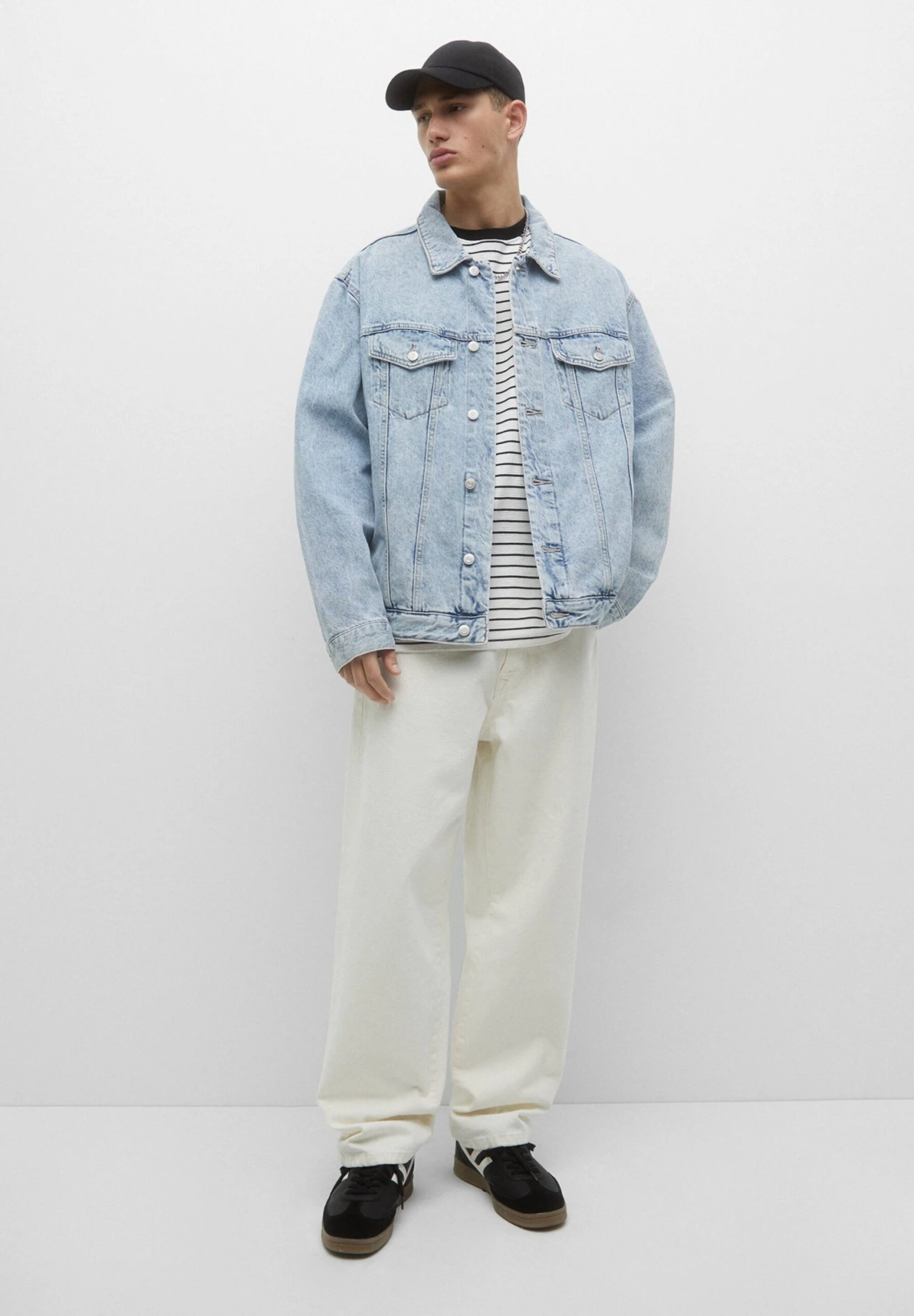 PULL & BEAR With PocketsGiacca Di JeansBlue Denim Uomo Giacche PUC22T0RN-K12 2 PULL & BEAR With PocketsGiacca Di JeansBlue Denim Uomo Giacche PUC22T0RN-K12 - immagine 2