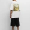 PULL & BEAR Claude Monet T-Shirt Con StampaWhite Uomo T-shirt E Polo PUC22O1PN-A11