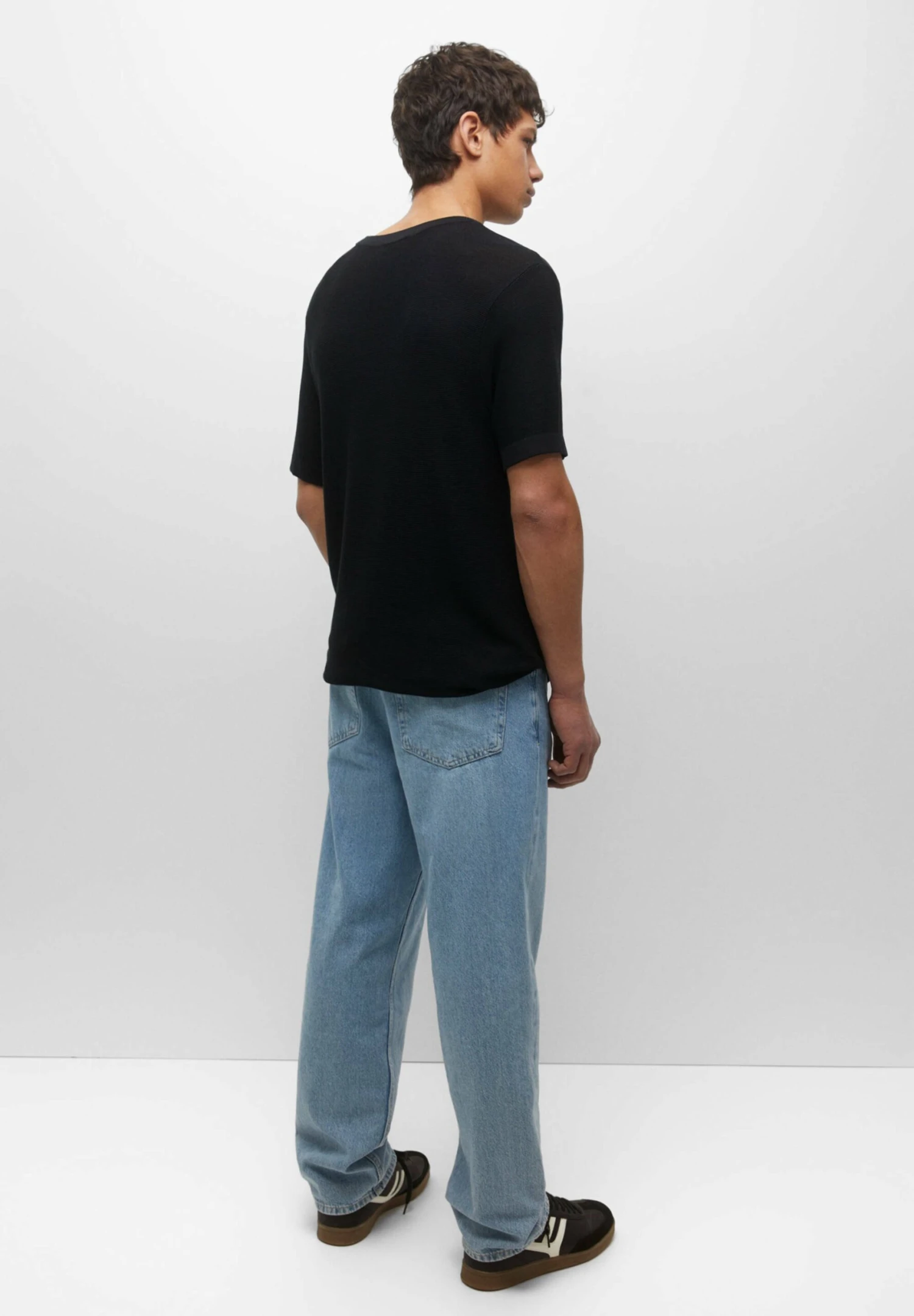 PULL & BEAR Short Sleeve- Maglione - Black 3 PULL & BEAR Short Sleeve- Maglione - Black - immagine 3