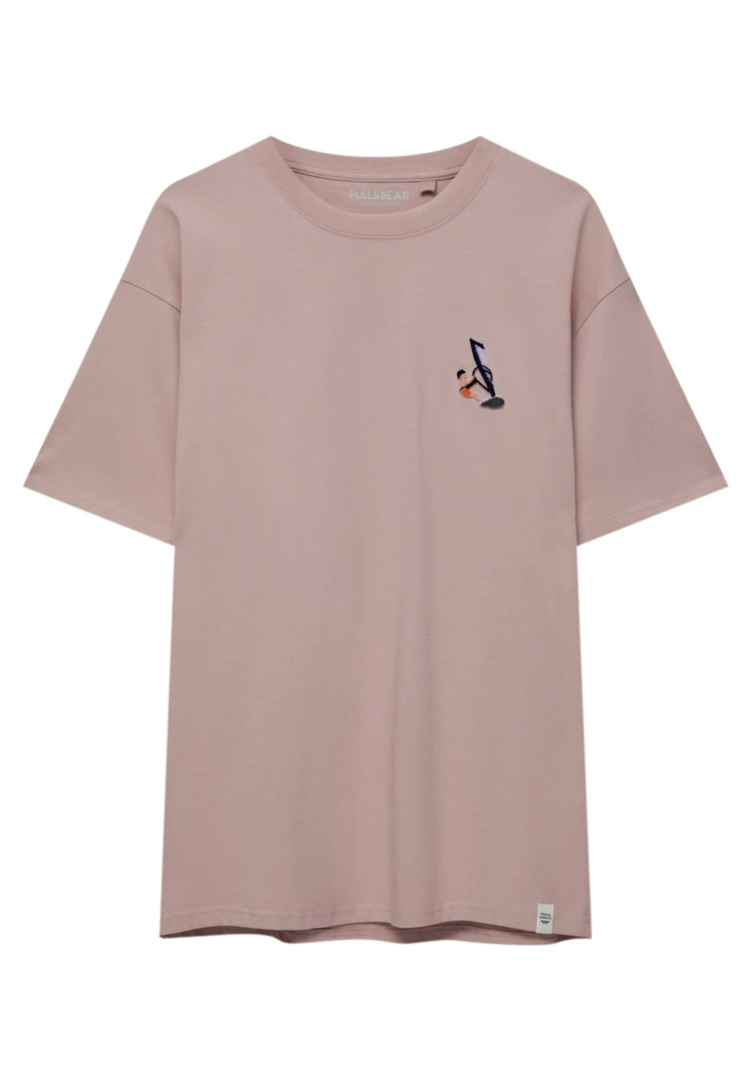 PULL & BEAR Short SleeveWith EmbroideryT-Shirt BasicPink Uomo T-shirt E Polo PUC22O1OL-J11 6 PULL & BEAR Short SleeveWith EmbroideryT-Shirt BasicPink Uomo T-shirt E Polo PUC22O1OL-J11 - immagine 6