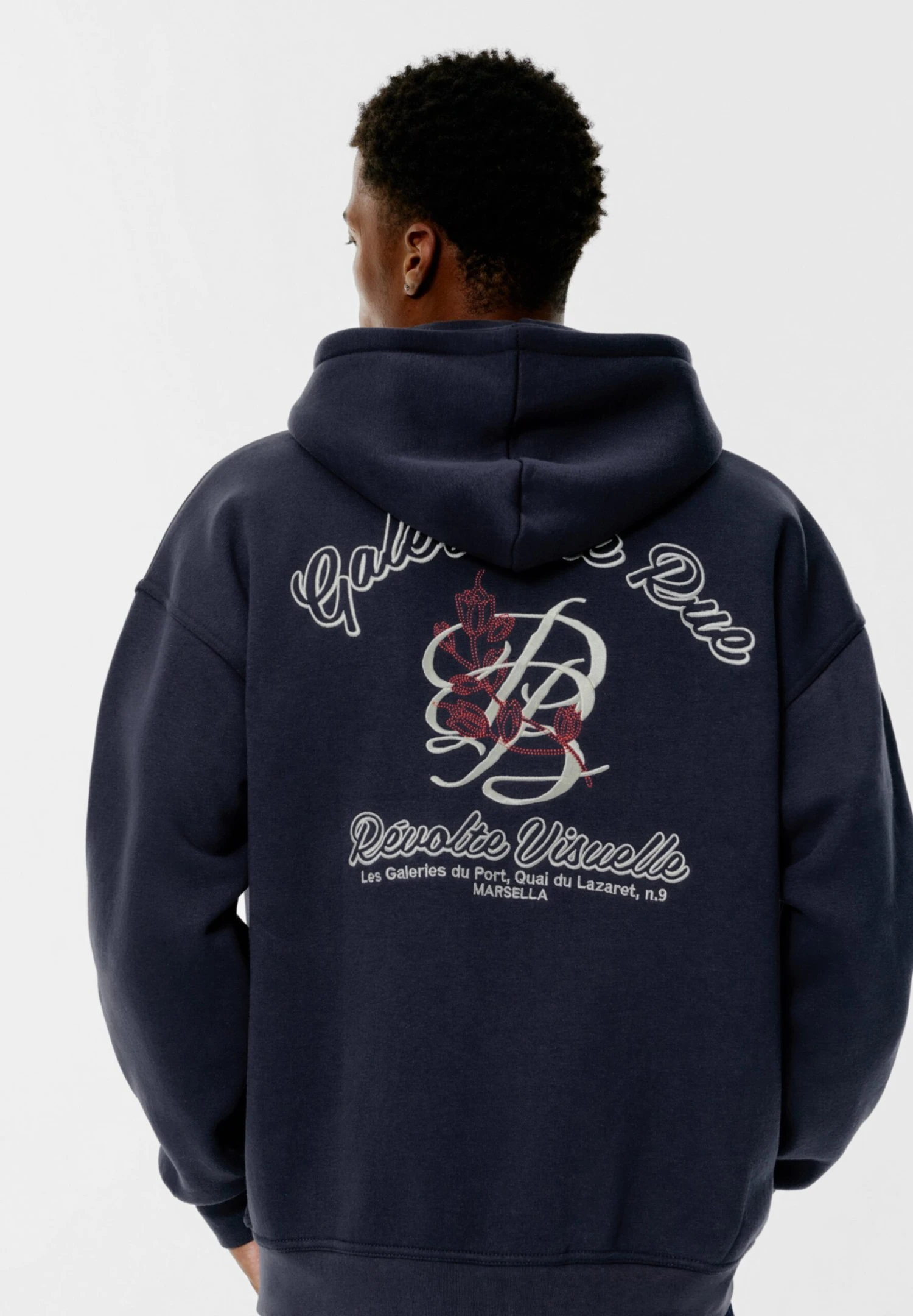 PULL & BEAR EMBROIDERED - Felpa Con Zip - Dark Blue 4 PULL & BEAR EMBROIDERED - Felpa Con Zip - Dark Blue - immagine 4