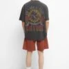 PULL & BEAR Guns N Roses World Tour - T-Shirt Con Stampa - Black