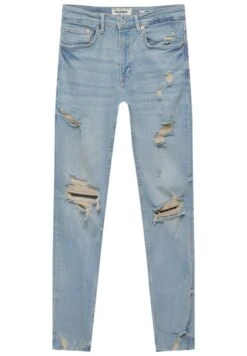 PULL & BEAR Ripped - Jeans Slim Fit - Light Blue 12 PULL & BEAR Ripped - Jeans Slim Fit - Light Blue -Pull & Bear e92d1017837040f1976262cccb95e2a2