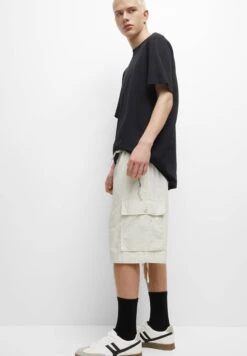 PULL & BEAR Parachute Bermuda With ShortsBeige Uomo Bermuda PUC22F0CU-B11 -Pull & Bear e96b02e075cb47eba0ed671bc643c2f7