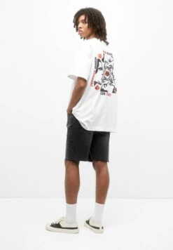 PULL & BEAR Red Hot Chili PeppersT-Shirt Con StampaWhite Uomo T-shirt E Polo PUC22O1NF-A11
