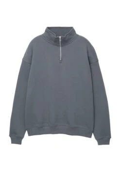 PULL & BEAR BASIC QUARTER-ZIP - Felpa - Dark Green -Pull & Bear ea1e1e8fda3a4cc881a6284e6992f921 2