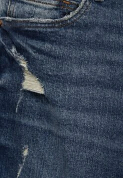 PULL & BEAR Ripped- Jeans A Sigaretta - Dark-Blue Denim -Pull & Bear ea22a088a2174818a7e4da319fd4c3d9