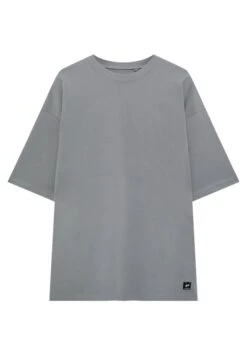 PULL & BEAR Oversize Short SleeveT-Shirt BasicBlue Grey Uomo T-shirt E Polo PUC22O1K0-K12 -Pull & Bear eb0123308933410ca55a6a47f68f934f