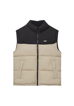PULL & BEAR BasicPuffer GiletSmanicatoLight Brown Uomo Giacche PUC22T0SP-O11 -Pull & Bear ecae6e17aa024e4192e6cd7c1837d69a