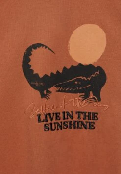 PULL & BEAR Short Sleeve With EmbroideryT-Shirt Con StampaOchre Uomo T-shirt E Polo PUC22O1NT-O11 -Pull & Bear edde78d13ccb49dca93be8e25ec86c83