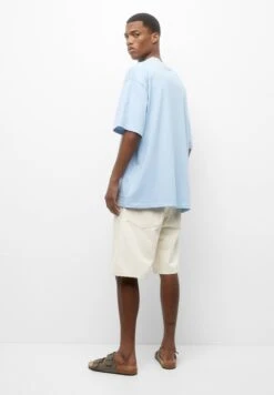 PULL & BEAR Short SleeveWith EmbroideryT-Shirt Con StampaBlue Uomo T-shirt E Polo PUC22O1OM-K11 -Pull & Bear ee9317bff20f4bc49d9bad756ef3c6db