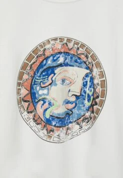 PULL & BEAR Short Sleeve With Round PrintT-Shirt Con StampaWhite Uomo T-shirt E Polo PUC22O1PE-A11 -Pull & Bear efa77e47282d4bc0ad7cac70d7e47a04