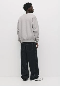 PULL & BEAR ROUND NECK - Felpa - Light Grey -Pull & Bear efc9cf18f0464c6ab5693978c1de3f15