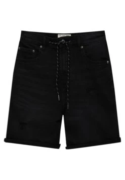 PULL & BEAR Ripped BermudaShorts Di JeansBlack Uomo Bermuda PUC22F0C0-Q11 -Pull & Bear efdfc048f48f43d1a3441b2d0500f842
