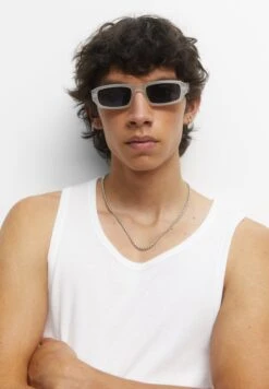 PULL & BEAR RectangularOcchiali Da SoleWhite Uomo Occhiali Da Sole PUC52K01C-A11