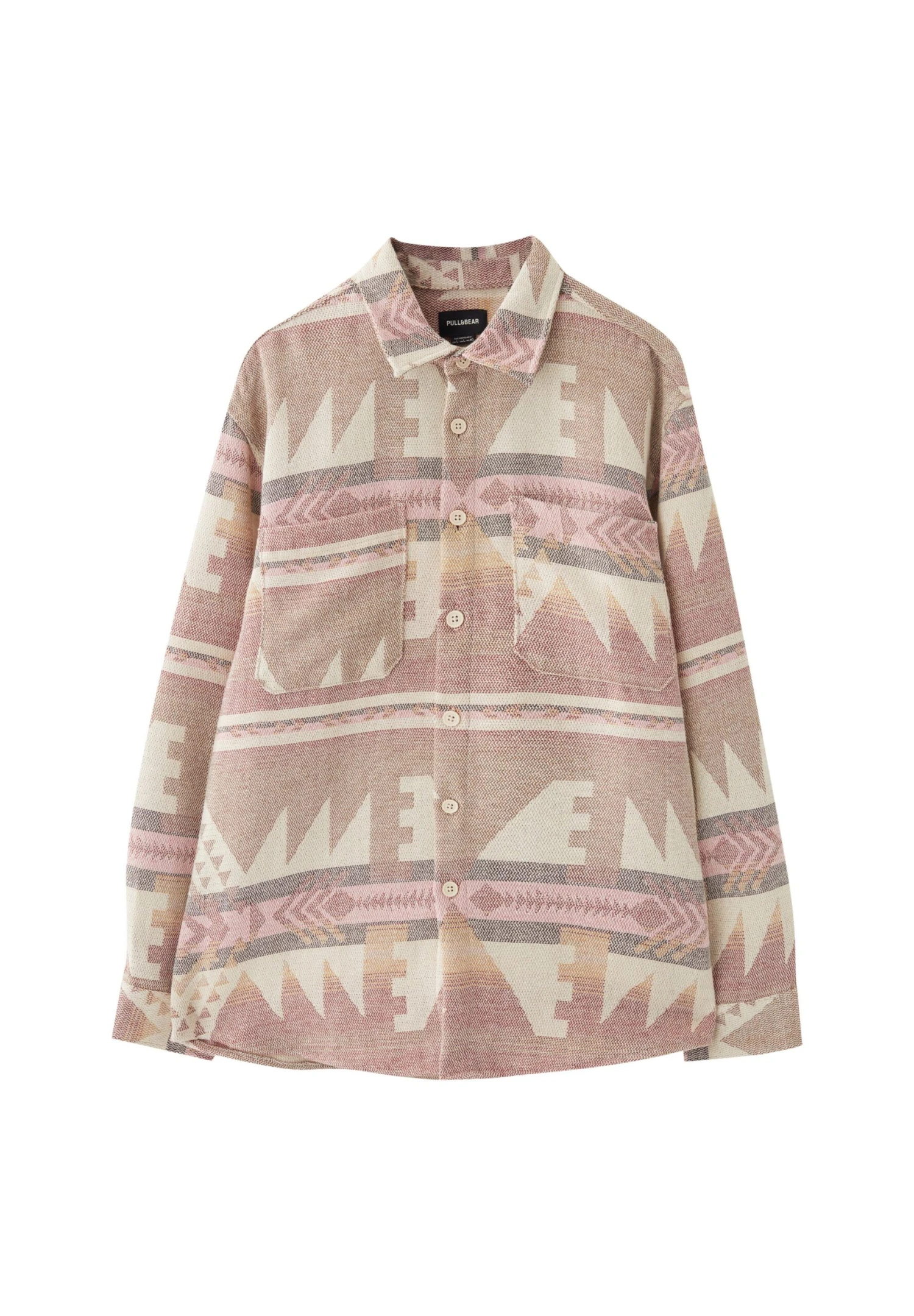 PULL & BEAR Geometric Print - Camicia - Pink 8 PULL & BEAR Geometric Print - Camicia - Pink - immagine 8