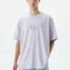 PULL & BEAR Short Sleeve StwdT-Shirt Con StampaMauve Uomo T-shirt E Polo PUC22O1QW-I11