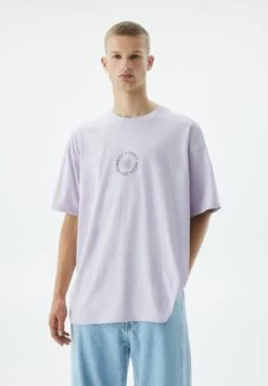 PULL & BEAR Short Sleeve StwdT-Shirt Con StampaMauve Uomo T-shirt E Polo PUC22O1QW-I11