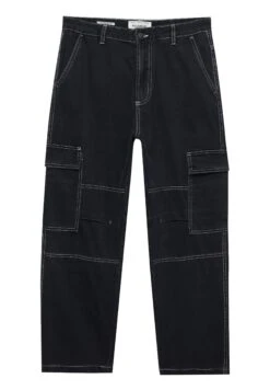 PULL & BEAR With Front Panel Jeans A SigarettaBlack Uomo Jeans PUC24A001-Q11 -Pull & Bear f1b7dfb63c574bd5a427f82e7599bea1