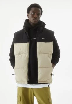 PULL & BEAR BasicPuffer GiletSmanicatoLight Brown Uomo Giacche PUC22T0SP-O11