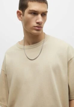 PULL & BEAR Heavy WeightT-Shirt BasicOff White Uomo T-shirt E Polo PUC22O1BR-A11 -Pull & Bear f2a19c40e7054997a8d1c5c1f33b499e