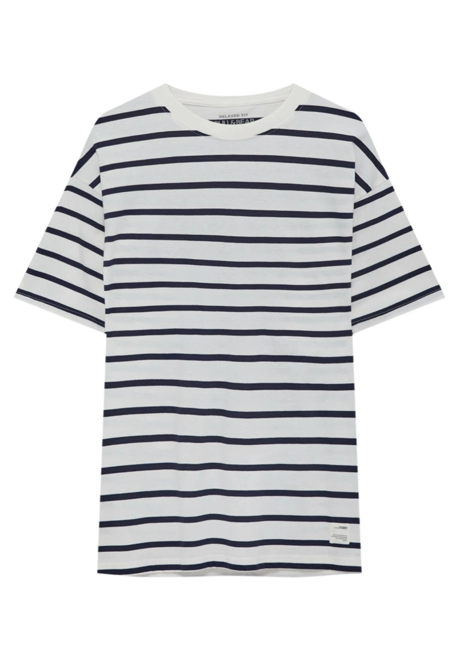 PULL & BEAR Garment-Dyed StripedT-Shirt Con StampaDark Blue Uomo T-shirt E Polo PUC22O1KN-K12 6 PULL & BEAR Garment-Dyed StripedT-Shirt Con StampaDark Blue Uomo T-shirt E Polo PUC22O1KN-K12 - immagine 6