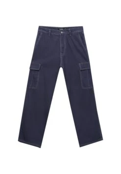 PULL & BEAR Contrast SeamPantaloni CargoBlue Uomo Pantaloni PUC22E0EZ-K11 -Pull & Bear f33b306580ab4fb198c2d745f8e3c1b1