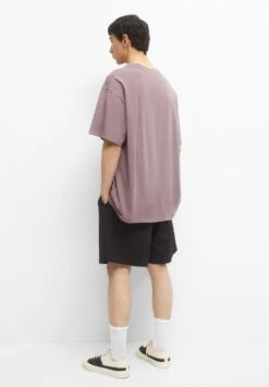 PULL & BEAR With Short Sleeves And Slogan PrintT-Shirt Con StampaLilac Uomo T-shirt E Polo PUC22O1NQ-I11 -Pull & Bear f3c62dd7421441fd846bbfd591cf440b