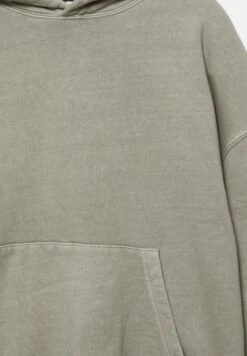 PULL & BEAR WASHED WITH BACK SLOGAN - Felpa Con Cappuccio - Grey -Pull & Bear f4d59dfa948d42418bd15851352e2751