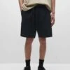 PULL & BEAR BermudaWith An Elastic WaistbandShortsBlack Uomo Bermuda PUC22F0BU-Q11