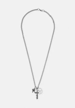 PULL & BEAR Toned KeyCollanaSilver Coloured Uomo Gioielli PUC52L02E-D11 -Pull & Bear f68d5368703e4efd90693d6a69eaea01
