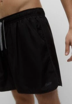 PULL & BEAR Basic With Elastic Waistband - Costume Da Bagno - Black -Pull & Bear f70a4371f4744df18addaa4ea8965197