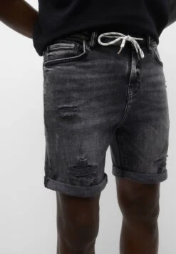 PULL & BEAR BermudaShorts Di JeansMottled Black Uomo Bermuda PUC22F0C6-Q11 -Pull & Bear f70a56955fd64360af313655d4cb8f55
