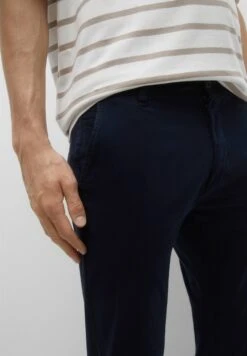 PULL & BEAR Basic - Chino - Dark Blue -Pull & Bear f7893c284ade4ec89bef1318a2c1012b