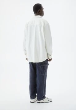 PULL & BEAR Long Sleeve CamiciaWhite Uomo Camicie PUC22D0KI-A11 -Pull & Bear f99565e3cdbc49649db01f5b5526f78b