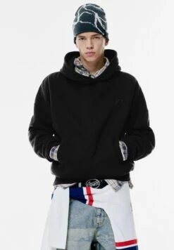 PULL & BEAR STWD - Felpa - Black -Pull & Bear f9ed0ed8c6754fe2b7eb77f3ca94077b
