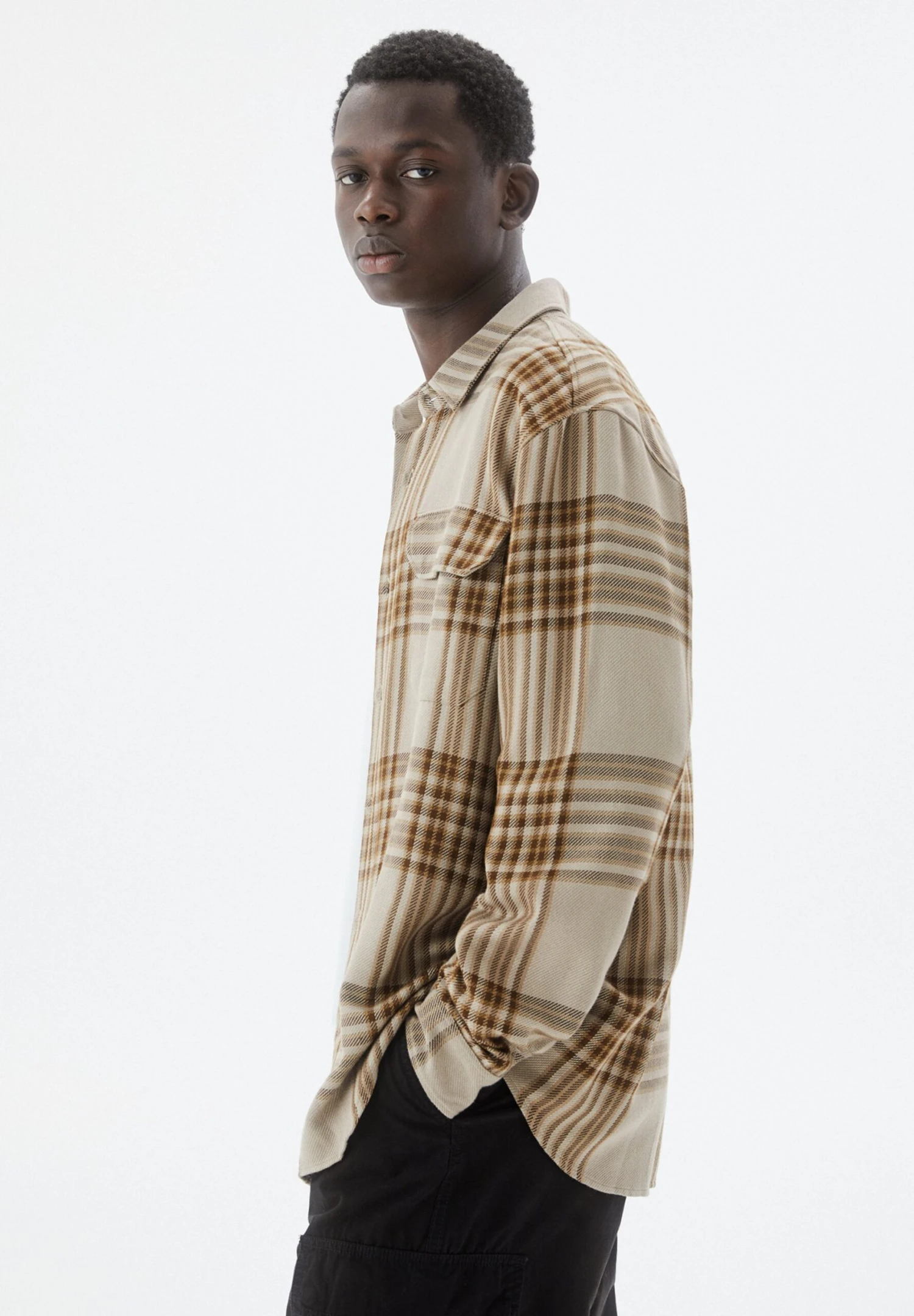 PULL & BEAR Long Sleeve Checked - Camicia - Ochre 4 PULL & BEAR Long Sleeve Checked - Camicia - Ochre - immagine 4