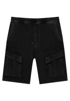PULL & BEAR Cargo BermudaShorts Di JeansBlack Uomo Jeans PUC22F0CS-Q11 -Pull & Bear fd753e09b17141e2949524c4be370751