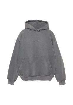 PULL & BEAR NEW YORK GRAPHIC - Felpa Con Cappuccio - Grey -Pull & Bear fe54a4ba687c4b79830e8c70eb7899c5