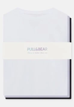 PULL & BEAR Pack Of 3 - T-Shirt Basic - Mauve -Pull & Bear fea9dd8d697b44b5ad430b78961f642d