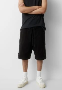 PULL & BEAR Soft-BermudaShorts Di JeansBlack Uomo Bermuda PUC22F0DK-Q11